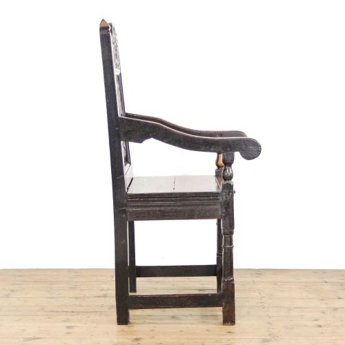 fig 2. Antique Oak Wainscot Armchair