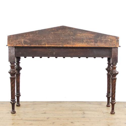 fig 1. Antique Oak Gothic Style Hall Table
