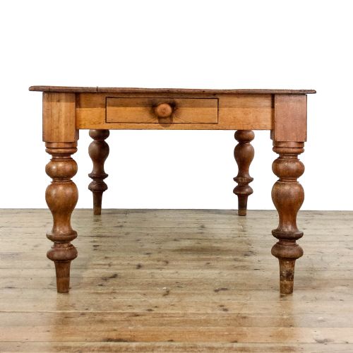 fig 1. Antique Victorian Large Pine Farmhouse Table