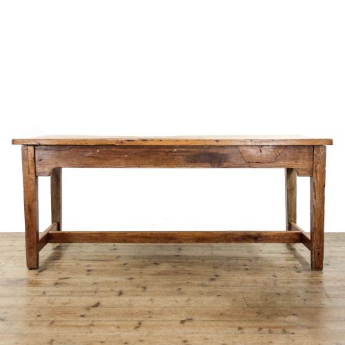 fig 2. Large Antique Rustic Pine Table