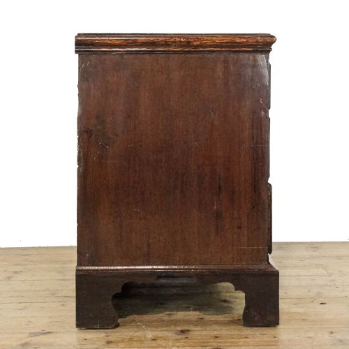 fig 1. Antique Georgian Oak Country Chest Of Drawers
