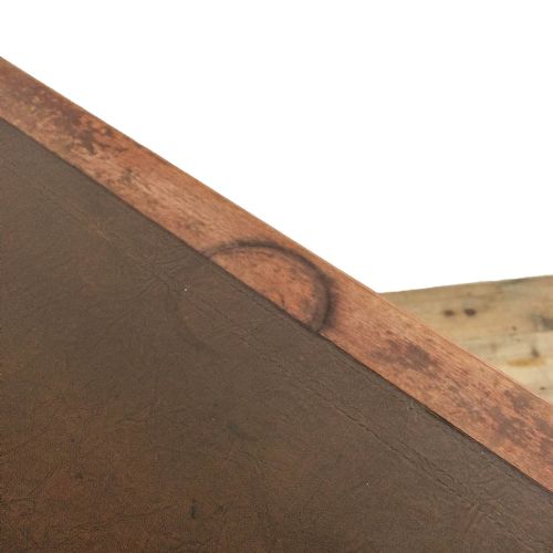 ANTIQUE MAHOGANY KNEEHOLE DESK - ADDITIONAL PHOTO 6
