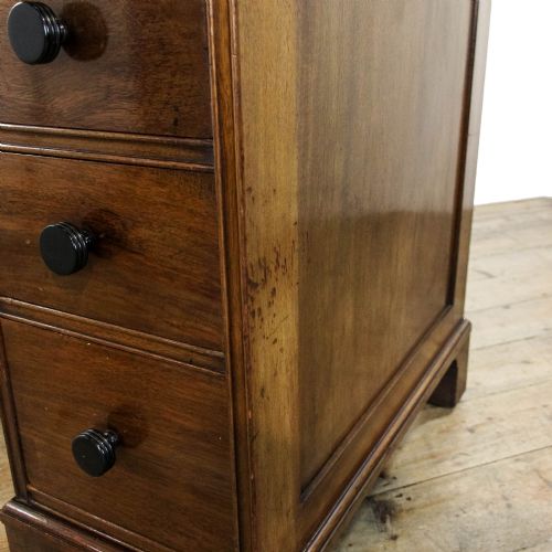 ANTIQUE MAHOGANY KNEEHOLE DESK - ADDITIONAL PHOTO 8