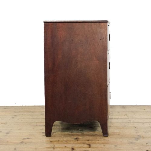 fig 2. Antique Regency Mahogany Bow Fronted Chest Of Drawers