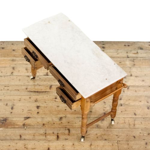 ANTIQUE EDWARDIAN PINE WASHSTAND - ADDITIONAL PHOTO 4