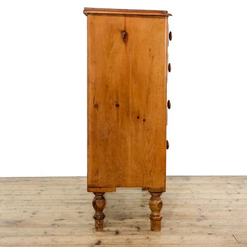 fig 1. Antique Victorian Stripped Pine Chest Of Drawers
