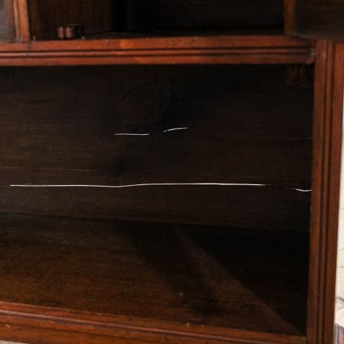 ANTIQUE EDWARDIAN MAHOGANY FREESTANDING BOOKCASE - ADDITIONAL PHOTO 5