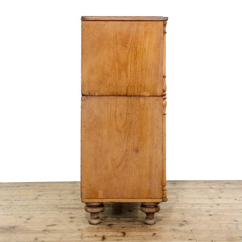 LARGE ANTIQUE PINE CHEST OF DRAWERS - ADDITIONAL PHOTO 1