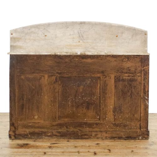 fig 2. Antique Victorian Mahogany Marble Topped Washstand