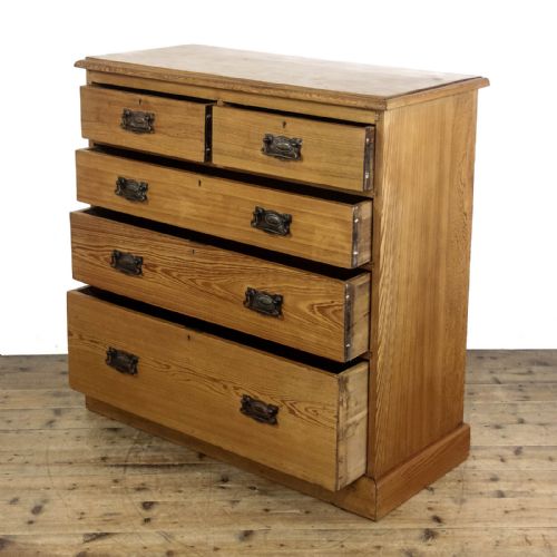ANTIQUE PINE CHEST OF DRAWERS - ADDITIONAL PHOTO 2