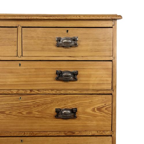 ANTIQUE PINE CHEST OF DRAWERS - ADDITIONAL PHOTO 7