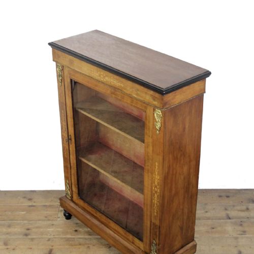 ANTIQUE WALNUT INLAID PIER CABINET - ADDITIONAL PHOTO 2