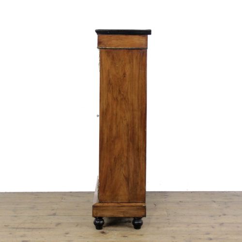 ANTIQUE WALNUT INLAID PIER CABINET - ADDITIONAL PHOTO 3