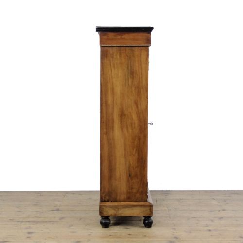 ANTIQUE WALNUT INLAID PIER CABINET - ADDITIONAL PHOTO 4