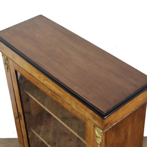 ANTIQUE WALNUT INLAID PIER CABINET - ADDITIONAL PHOTO 6