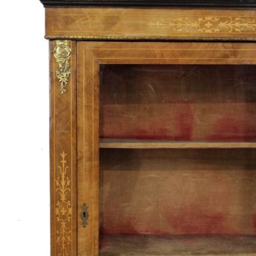 ANTIQUE WALNUT INLAID PIER CABINET - ADDITIONAL PHOTO 9