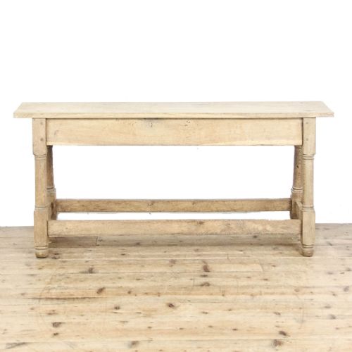 fig 1. Antique Rustic Oak Bench
