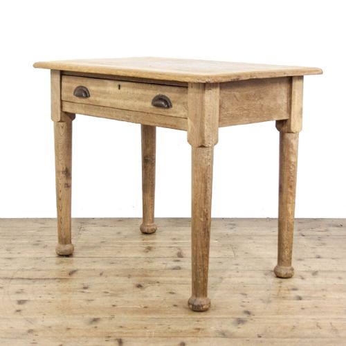 fig 1. Early 20th Century Light Oak Writing Table
