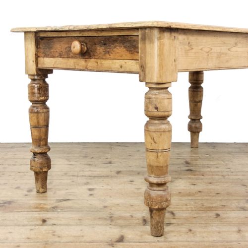 fig 2. Antique Victorian Pine Kitchen Table