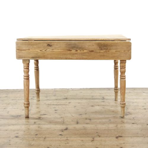 fig 1. Antique Victorian Stripped Pine Drop Leaf Kitchen Table