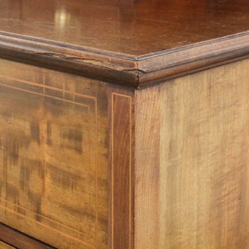 ANTIQUE EDWARDIAN MAHOGANY DRESSING TABLE CHEST OF DRAWERS - ADDITIONAL PHOTO 2