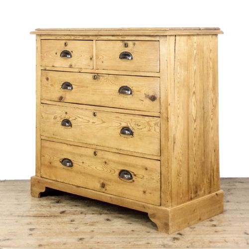 fig 1. Antique Pine Chest of Drawers
