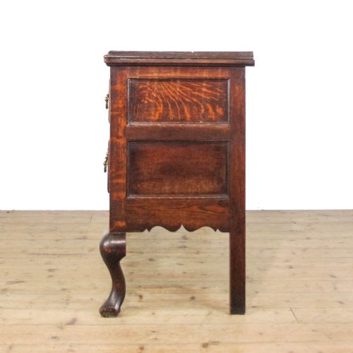 ANTIQUE OAK DRESSER BASE ON CABRIOLE LEGS - ADDITIONAL PHOTO 6