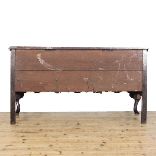 ANTIQUE OAK DRESSER BASE ON CABRIOLE LEGS - ADDITIONAL PHOTO 7
