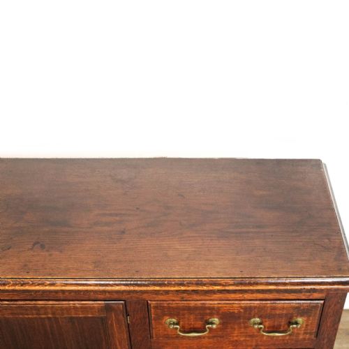 ANTIQUE OAK DRESSER BASE ON CABRIOLE LEGS - ADDITIONAL PHOTO 9