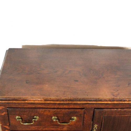 ANTIQUE OAK DRESSER BASE ON CABRIOLE LEGS - ADDITIONAL PHOTO 11