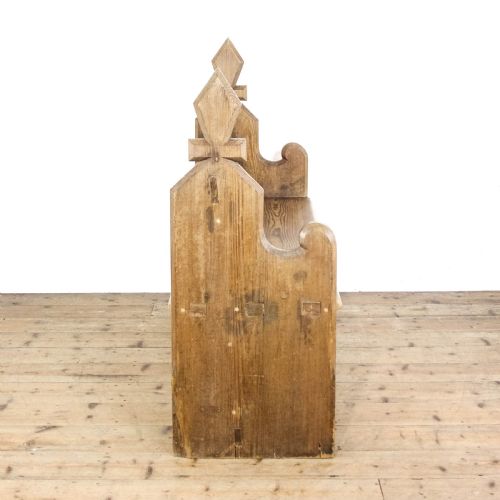 fig 1. Antique Pine Church Pew
