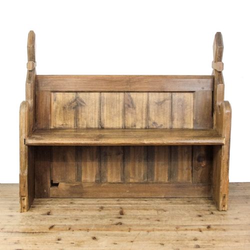 fig 2. Antique Pine Church Pew