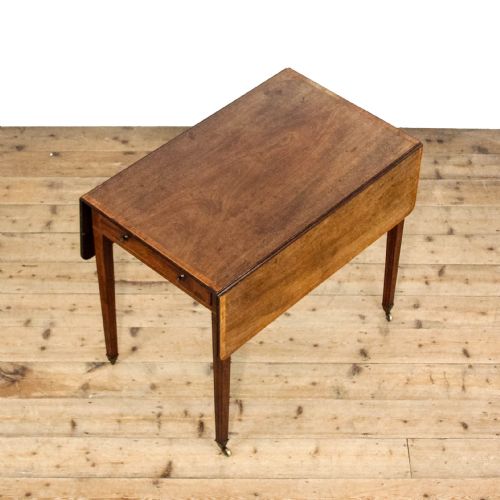ANTIQUE MAHOGANY GEORGE III PEMBROKE DINING TABLE - ADDITIONAL PHOTO 2