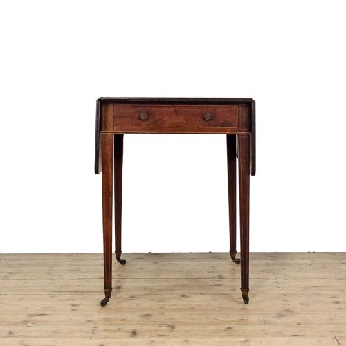 ANTIQUE MAHOGANY GEORGE III PEMBROKE DINING TABLE - ADDITIONAL PHOTO 4