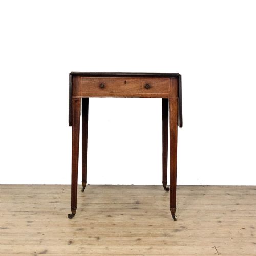 ANTIQUE MAHOGANY GEORGE III PEMBROKE DINING TABLE - ADDITIONAL PHOTO 6