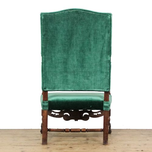 ANTIQUE VICTORIAN UPHOLSTERED ARMCHAIR - ADDITIONAL PHOTO 5