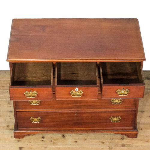 ANTIQUE 19TH CENTURY MAHOGANY CHEST OF DRAWERS - ADDITIONAL PHOTO 1