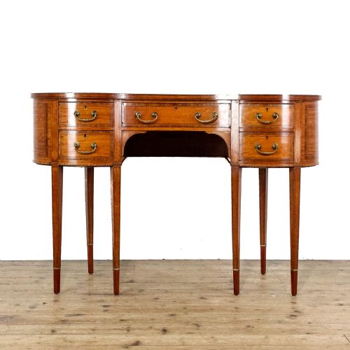 fig 2. Antique Edwardian Century Antique Satin Wood Writing Desk