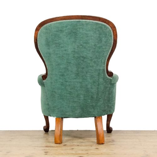 ANTIQUE VICTORIAN UPHOLSTERED ARMCHAIR - ADDITIONAL PHOTO 5