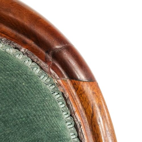 ANTIQUE VICTORIAN UPHOLSTERED ARMCHAIR - ADDITIONAL PHOTO 7