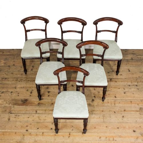 SET OF SIX VICTORIAN MAHOGANY DINING CHAIRS - ADDITIONAL PHOTO 1