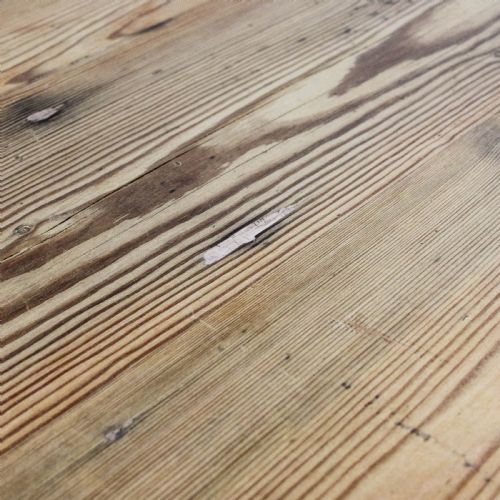 LARGE ANTIQUE PINE FARMHOUSE KITCHEN TABLE - ADDITIONAL PHOTO 8