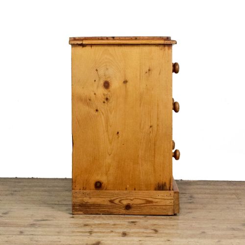 VICTORIAN ANTIQUE PINE CHEST OF DRAWERS - ADDITIONAL PHOTO 4