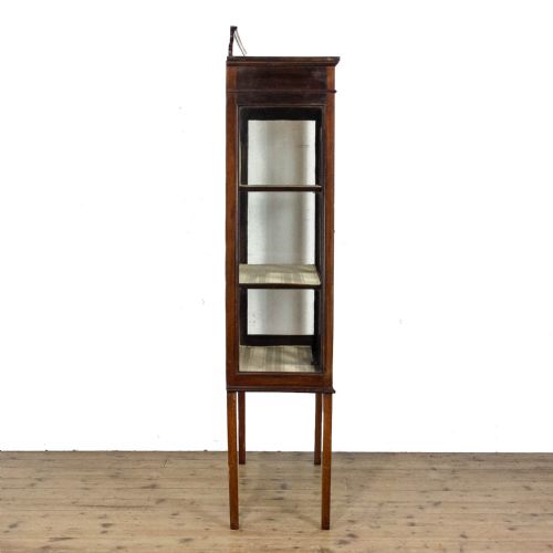 ANTIQUE EDWARDIAN MAHOGANY GLASS CABINET - ADDITIONAL PHOTO 8