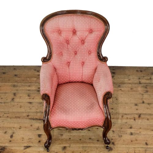 fig 1. Antique Victorian Upholstered Armchair