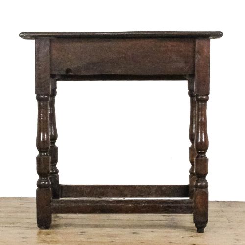ANTIQUE 18TH CENTURY OAK SIDE TABLE - ADDITIONAL PHOTO 3