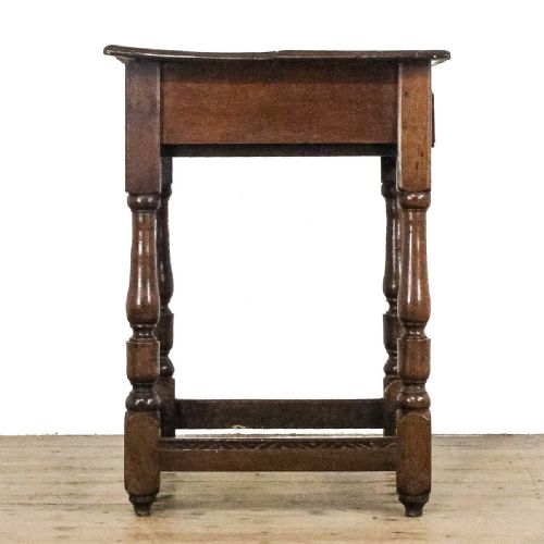 ANTIQUE 18TH CENTURY OAK SIDE TABLE - ADDITIONAL PHOTO 4