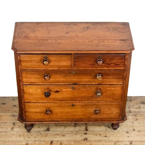 fig 2. Antique Pitch Pine Chest of Drawers
