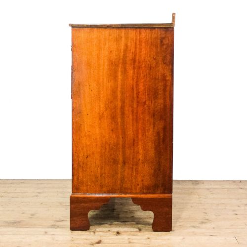 ANTIQUE VICTORIAN WALNUT AND MAHOGANY CHEST OF DRAWERS - ADDITIONAL PHOTO 2