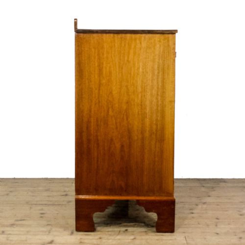 ANTIQUE VICTORIAN WALNUT AND MAHOGANY CHEST OF DRAWERS - ADDITIONAL PHOTO 5